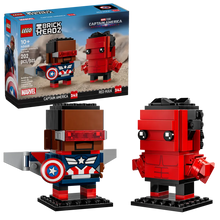 Load image into Gallery viewer, LEGO 40668: Brickheadz: Marvel: Captain America & Red Hulk