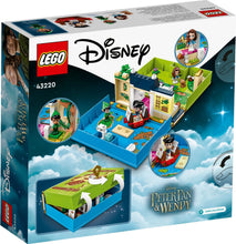 Load image into Gallery viewer, LEGO Disney Peter Pan set 43220 featuring Peter, Wendy, and Hook in a playful buildable scene