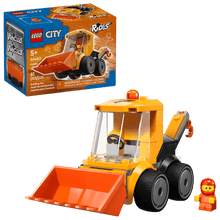 Load image into Gallery viewer, LEGO City Loader set 60483 with 61 pieces and a mini figure in an orange design