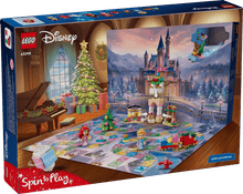 Load image into Gallery viewer, LEGO Disney Princess Advent Calendar 2026 boxed set by Brick Shack with colorful mini build images and festive holiday designs