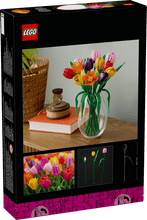 Load image into Gallery viewer, LEGO Botanicals Tulip Bouquet set by Brick Shack featuring colorful LEGO tulip flowers in a detailed bouquet arrangement.