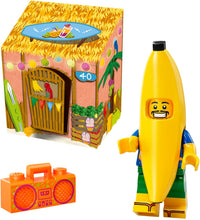 Load image into Gallery viewer, LEGO Party Banana Juice Bar set 5005250 with a banana figure and colourful accessories