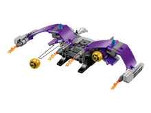 Load image into Gallery viewer, LEGO Boxed Set futuristic purple spaceship with firing flame elements from Brick Shack