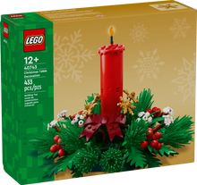 Load image into Gallery viewer, LEGO 40743 festive centrepiece Christmas Table Decoration Boxed Set with Candle and Festive Greenery
