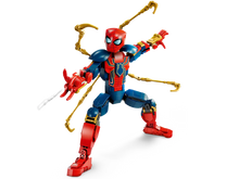 Load image into Gallery viewer, LEGO 76298 Spider-Man set UK featuring detailed Spider-Man figure with mechanical gold arms in action pose