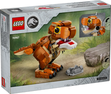 Load image into Gallery viewer, LEGO 76967 Little Eatie dinosaur boxed set by Brick Shack with buildable orange dinosaur figure