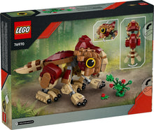 Load image into Gallery viewer, LEGO 76970 Aquilops dinosaur building kit featuring a colourful dinosaur model with plant accessories