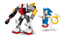 Load image into Gallery viewer, LEGO 77001 Sonic the Hedgehog Campfire Clash set featuring Sonic and a robotic figure