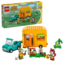 Load image into Gallery viewer, LEGO Animal Crossing Boxed Set with yellow camper, green car, and character minifigures by Brick Shack