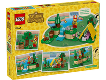 Load image into Gallery viewer, Animal Crossing LEGO camping set by boxed set with customizable outdoor scene and characters