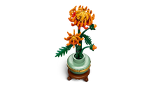 Load image into Gallery viewer, LEGO Botanical Collection Chrysanthemum Set featuring vibrant orange and green blooms in a decorative pot
