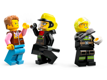 Load image into Gallery viewer, LEGO City 4x4 Fire Truck set 60412 includes firefighter minifigures for imaginative play