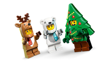 Load image into Gallery viewer, LEGO City Advent Calendar 2025 60475 featuring festive minifigures in holiday costumes