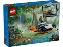Load image into Gallery viewer, LEGO City Jungle Explorer Water Plane boxed set by Brick Shack featuring jungle scenery with plane and crocodile