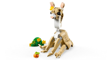 Load image into Gallery viewer, LEGO Creator 3 in 1 Cute Bunny set by Brick Shack showing a beige bunny with flowers and a carrot accessory