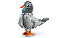 Load image into Gallery viewer, LEGO Creator 3-in-1 Playful Cat boxed set model of a colourful pigeon bird by Brick Shack