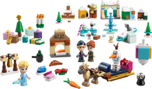 Load image into Gallery viewer, LEGO Disney Advent Calendar 2025 43273 featuring festive mini buildable characters and accessories