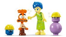 Load image into Gallery viewer, LEGO Disney Inside Out 2 set characters including Joy, Fear, and construction-themed figures from Brick Shack