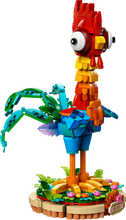Load image into Gallery viewer, LEGO Disney Moana Heihei set with colorful Heihei rooster figure on decorative base