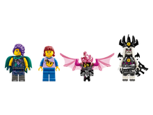 Load image into Gallery viewer, LEGO Dreamzzz Pegasus Flying Horse 71457 boxed set featuring four unique minifigures in vibrant outfits