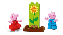 Load image into Gallery viewer, LEGO Duplo Peppa Pig set with Peppa and George figures and a sunflower block from Brick Shack