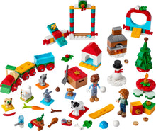 Load image into Gallery viewer, LEGO Friends Advent Calendar 2023 boxed set by  featuring festive mini figures and holiday-themed accessories