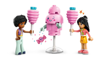 Load image into Gallery viewer, Brick Shack LEGO Friends cotton candy stand boxed set with two mini dolls holding pink cotton candy sticks