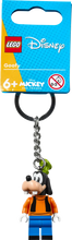 Load image into Gallery viewer, LEGO Goofy keyring 854196 featuring a detailed Goofy Minifigure with a keychain attachment