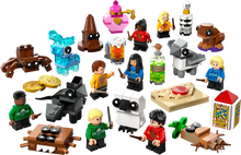 Load image into Gallery viewer, LEGO Harry Potter Advent Calendar 2025 76456 featuring festive minifigures and themed accessories