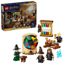 Load image into Gallery viewer, LEGO Harry Potter Sorting Hat Ceremony set 76460 with minifigures and detailed classroom accessories