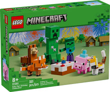 Load image into Gallery viewer, LEGO Minecraft Baby Pig's Birthday Celebration Set 21281 with 351 pieces for creative play