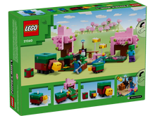 Load image into Gallery viewer, LEGO Minecraft Cherry Blossom set boxed set by Brick Shack featuring characters and cherry blossom trees
