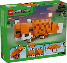 Load image into Gallery viewer, LEGO Minecraft Fox LEGO 21588 boxed set featuring an orange fox model with detailed instructions