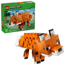Load image into Gallery viewer, LEGO Minecraft Fox Set 21588 with 407 pieces, featuring a detailed fox figure in an adventure setting