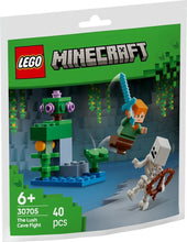 Load image into Gallery viewer, LEGO Minecraft Polybag Set 30705 The Lush Cave Fight with 40 pieces featuring a hero and skeleton