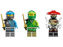 Load image into Gallery viewer, LEGO Ninjago Water Dragon EVO minifigures featuring two ninjas and a skeleton warrior with swords from Brick Shack
