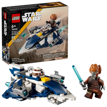 Load image into Gallery viewer, LEGO Plo Koon Starfighter microfighter boxed set by Brick Shack with minifigure and 89 pieces