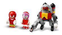 Load image into Gallery viewer, LEGO Sonic the Hedgehog Knuckles set featuring minifigures of Knuckles and Amy with a large robot build