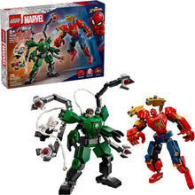 Load image into Gallery viewer, LEGO Spider-Man vs Doc Ock set 76338 with Spider-Man and Doc Ock figures in action poses