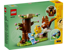 Load image into Gallery viewer, LEGO Spring Animal Playground set 40709 featuring a tree, slide, and playful animals in a vibrant scene
