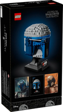 Load image into Gallery viewer, LEGO Star Wars Jango Fett Helmet boxed set by Brick Shack with detailed build and display stand