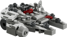 Load image into Gallery viewer, LEGO Star Wars Millennium Falcon polybag 30708 featuring detailed build with grey and red pieces