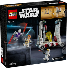 Load image into Gallery viewer, LEGO Star Wars V-19 Torrent Starfighter set 75432 featuring characters and hover vehicle