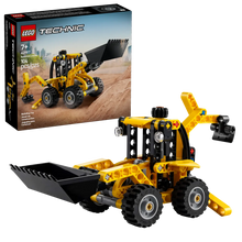 Load image into Gallery viewer, LEGO Technic backhoe loader 42197 boxed set featuring a detailed construction vehicle design