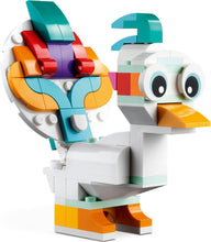 Load image into Gallery viewer, LEGO Creator 3-in-1 Magical Unicorn 31140 boxed set featuring a colourful bird model with movable parts
