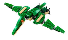 Load image into Gallery viewer, LEGO Creator Mighty Dinosaurs set green flying dinosaur model with movable wings and tail