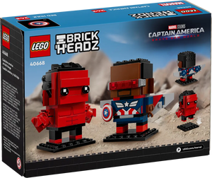 LEGO 40668: Brickheadz: Marvel: Captain America & Red Hulk