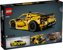 Load image into Gallery viewer, LEGO Technic Chevrolet Corvette Stingray 42205 boxed set featuring a detailed model with striking yellow design
