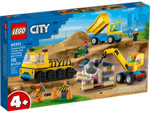 Load image into Gallery viewer, LEGO 60391: City: Construction Trucks and Wrecking Ball Crane
