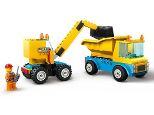 LEGO 60391: City: Construction Trucks and Wrecking Ball Crane